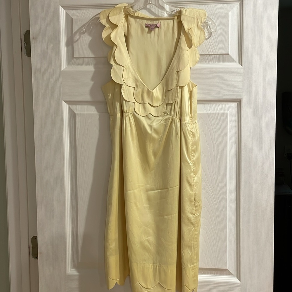Calypso St. Barth Shireen silk scallop dress